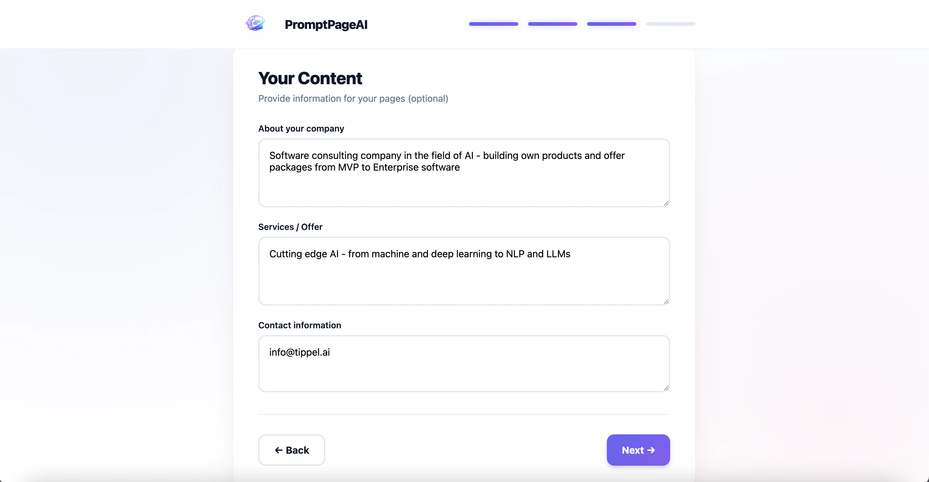 PromptPageAI screenshot 3