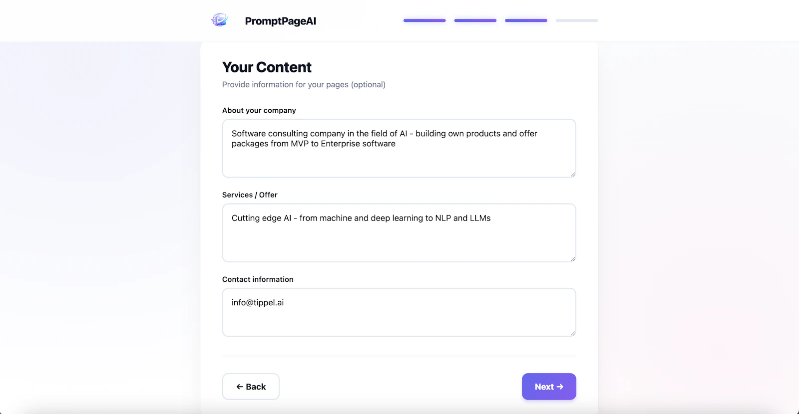 PromptPageAI screenshot 4