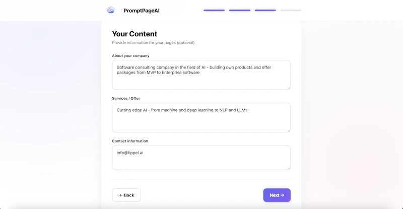 PromptPageAI screenshot 4