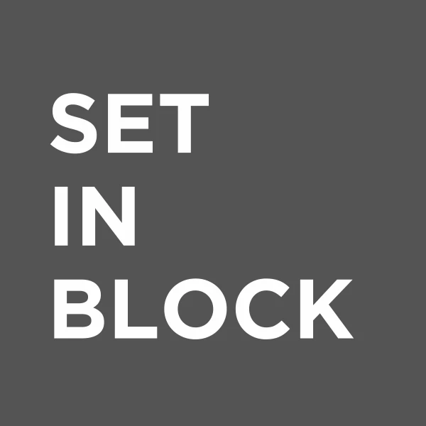 Set in Block