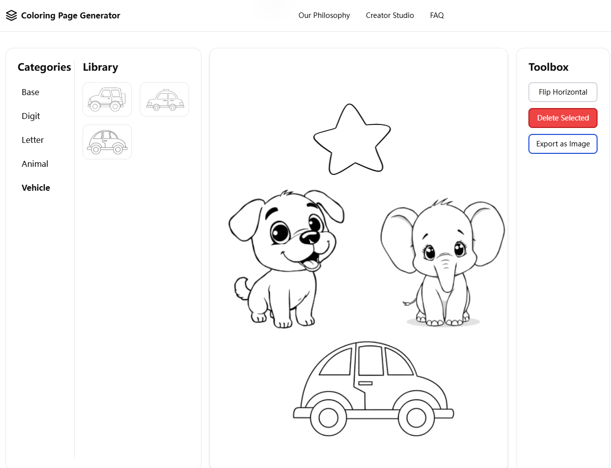 Coloring Page Generator gallery image