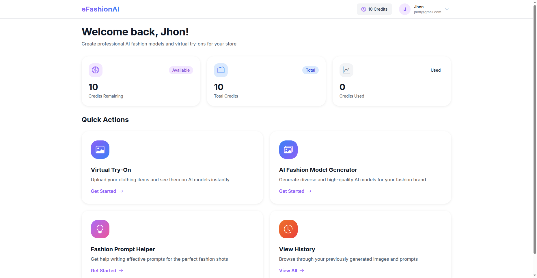 eFashionAI - Screenshot 2 showing product features and functionality