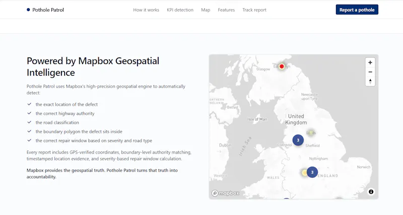 Pothole Patrol — UK Pothole Reporting. screenshot 6