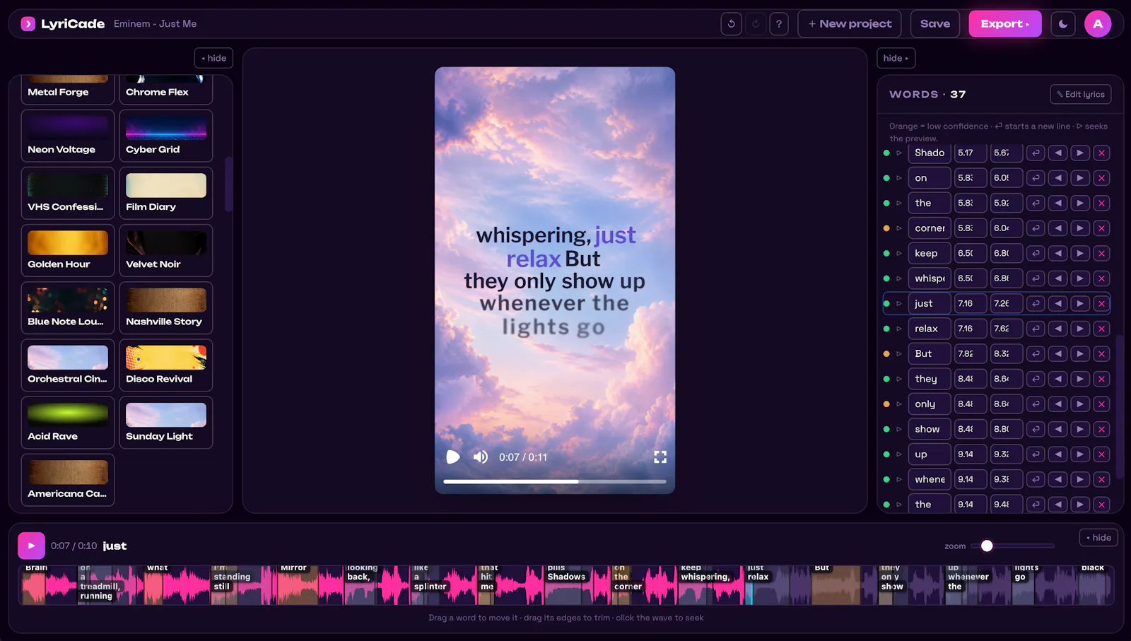 LyriCade screenshot 3
