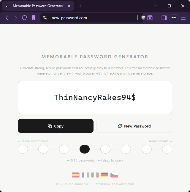 Memorable Password Generator gallery image