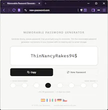 Memorable Password Generator gallery image