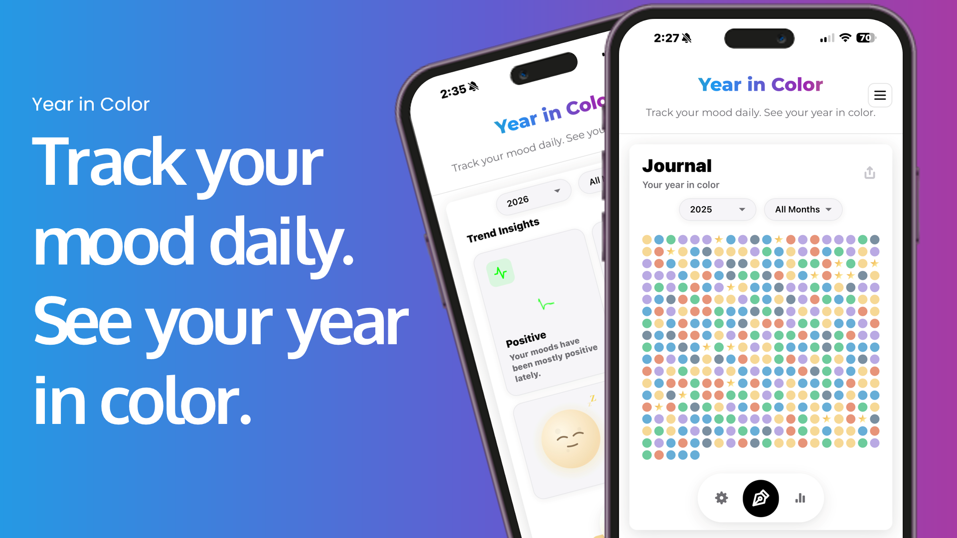 Year in Color - Main product screenshot demonstrating key features and user interface