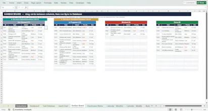 SigmaSheets Project Management Template gallery image