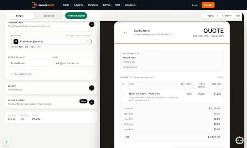 InvoiceTools screenshot 2