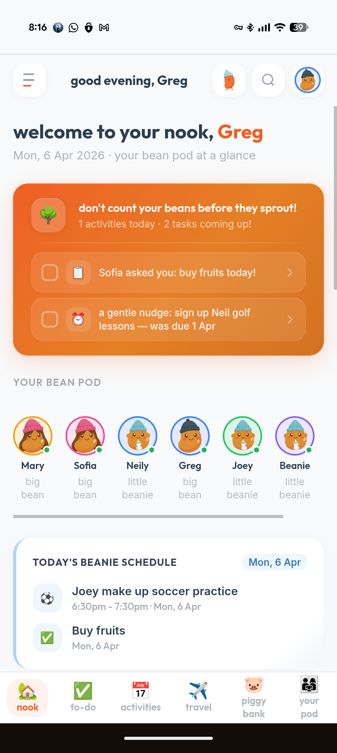 beanies.family - planning for your beans gallery image