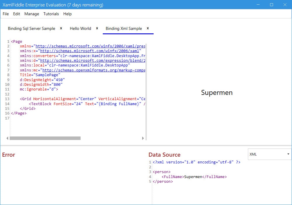 Kamlfiddle - Een krachtige maar lichte XAML -editor voor WPF. media 2