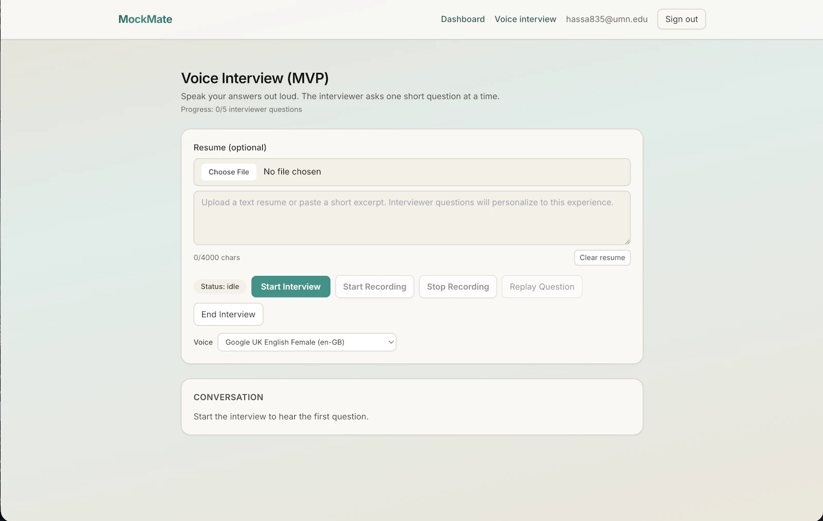MockMate AI screenshot 2