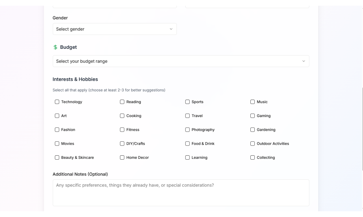 Birthday Gift Idea Generator gallery image