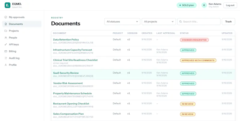 EQMO. screenshot 2