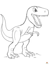Dinosaur coloring pages for kids gallery image