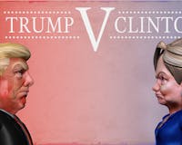 Trump VS Clinton Augmented Reality  image