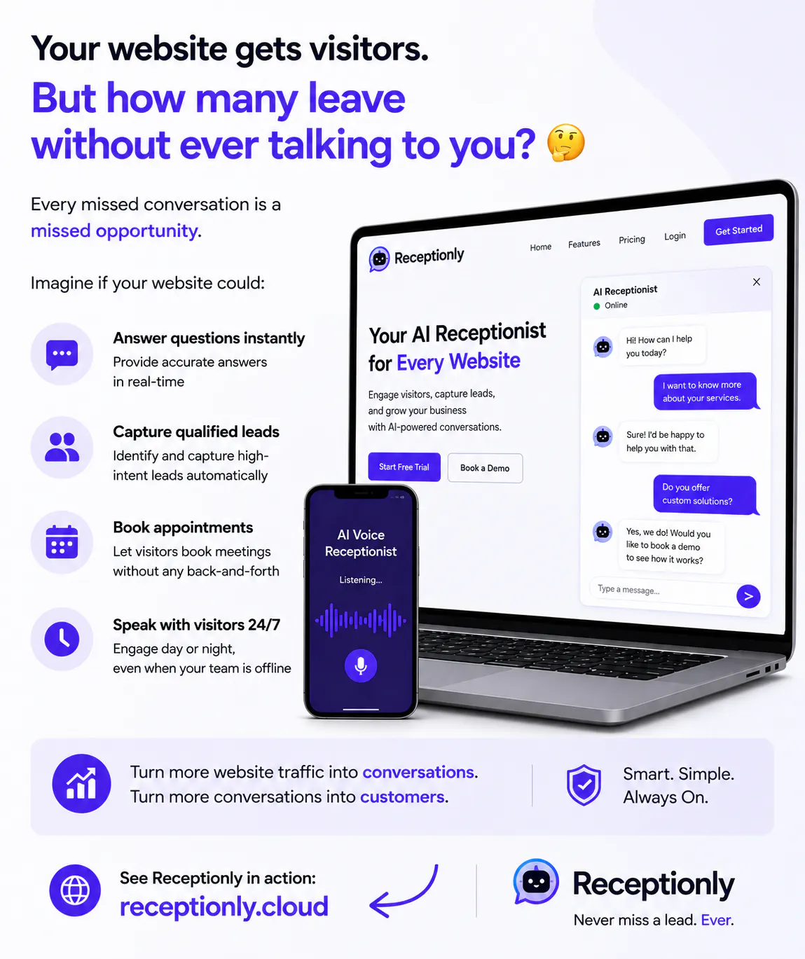 Receptionly AI gallery image