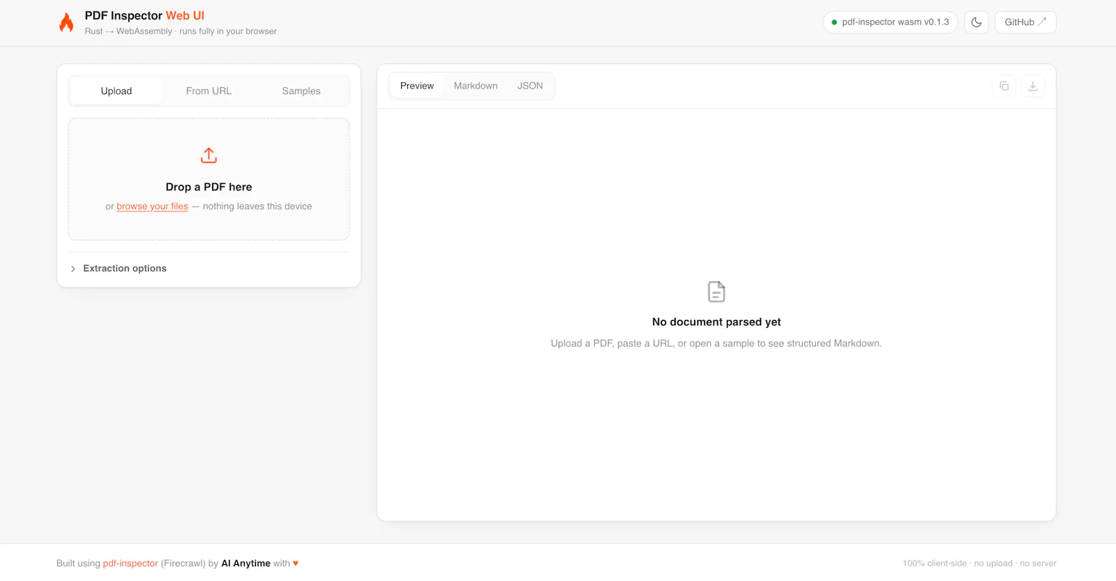 PDF Inspector Web UI screenshot 3
