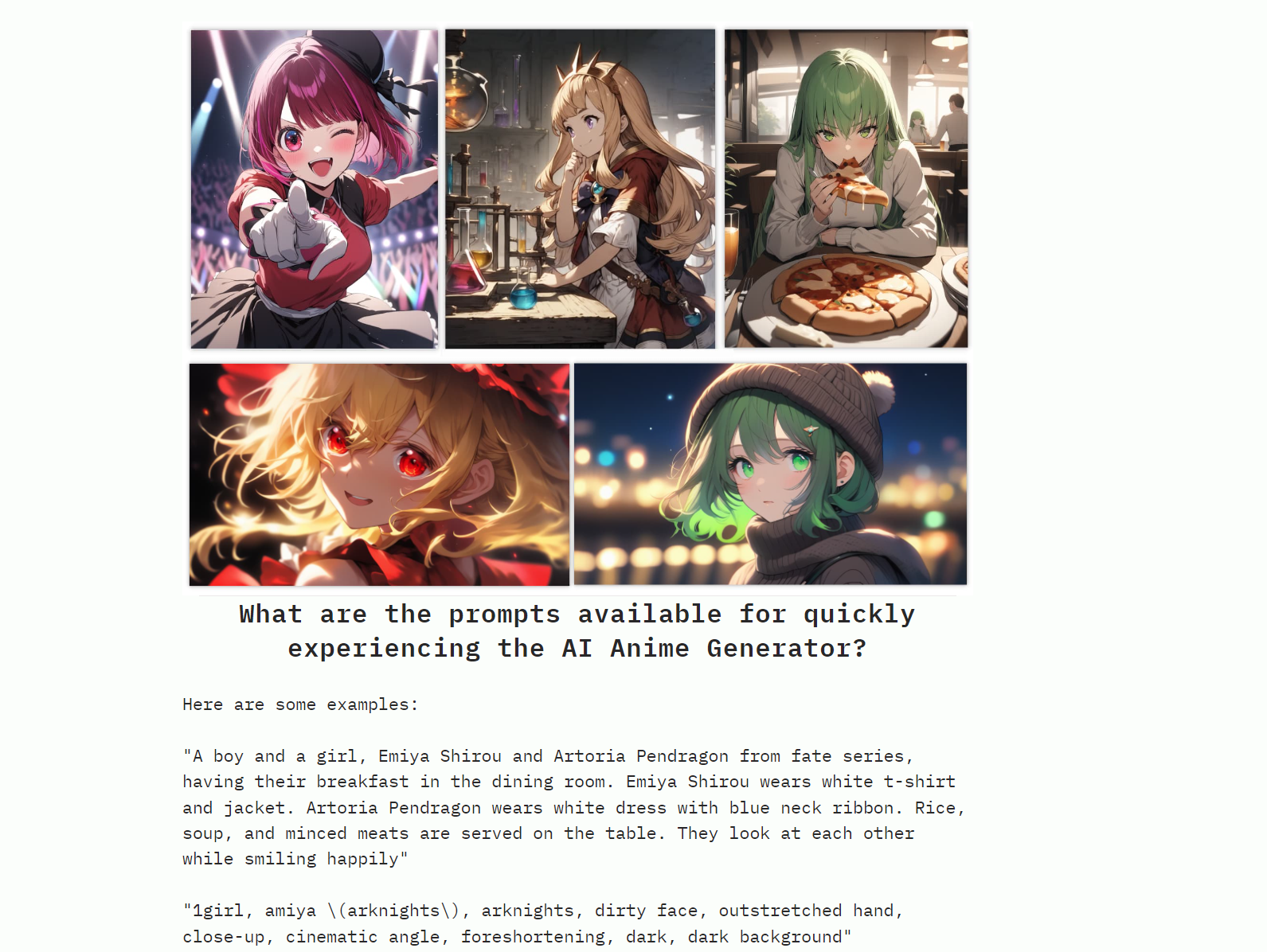 AI Anime Generator gallery image