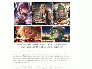 AI Anime Generator gallery image