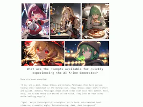 AI Anime Generator gallery image