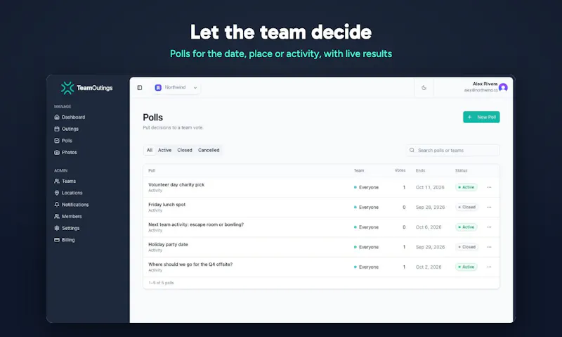 TeamOutings screenshot 4