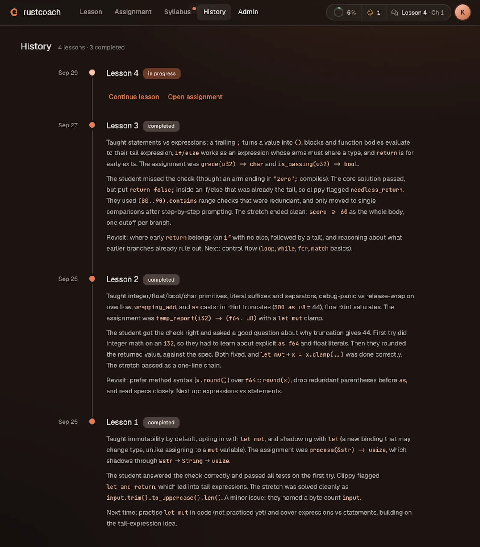 rustcoach screenshot 5