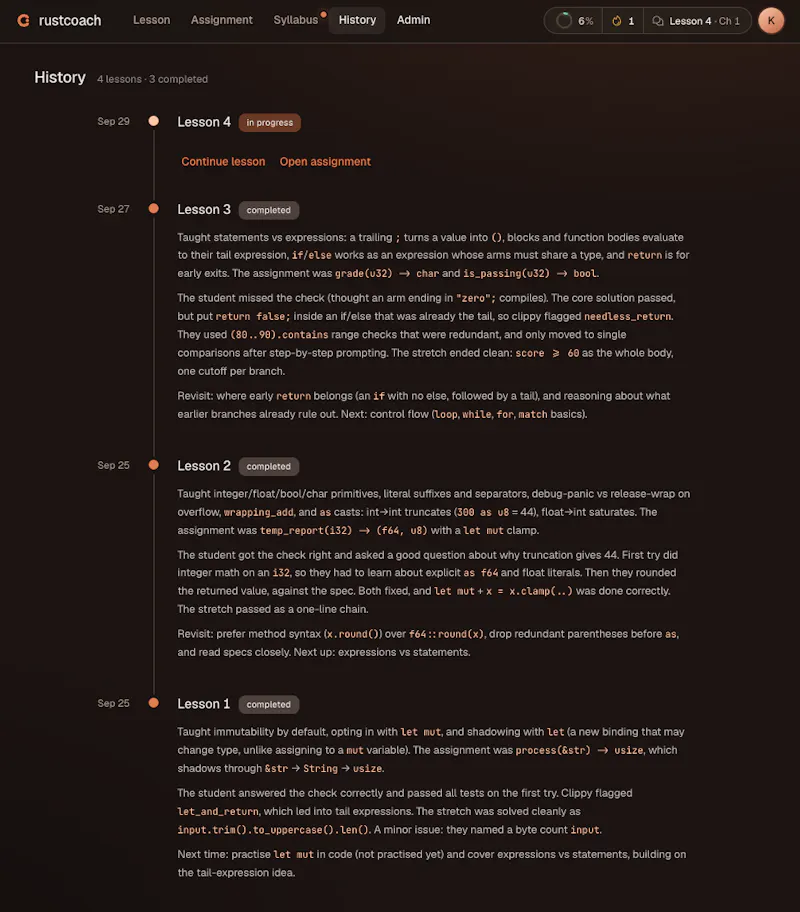 rustcoach screenshot 5