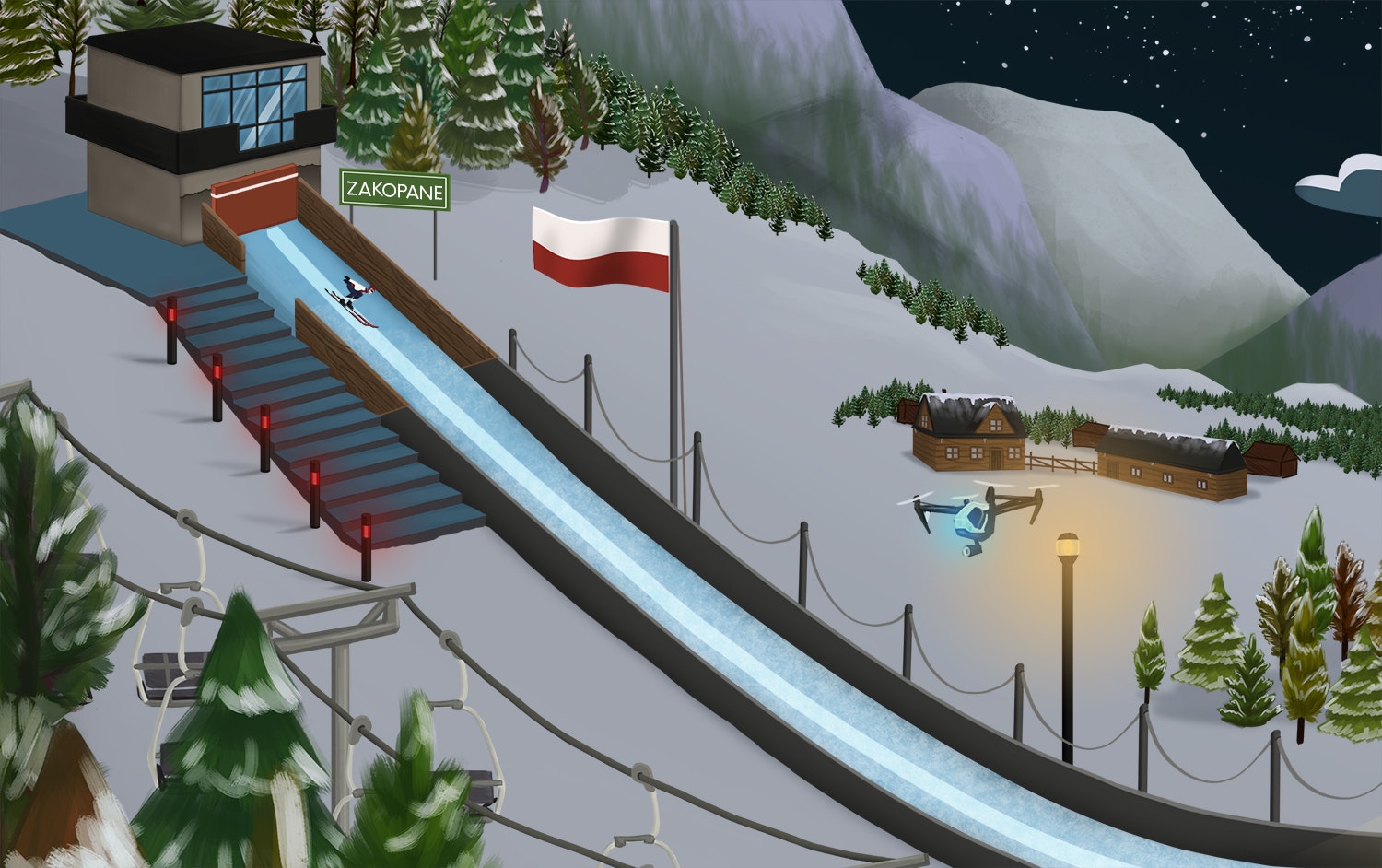 Ski Jump Simulator - Ski Jump Simulator is revolutionair ski springen mmorpg game media 4
