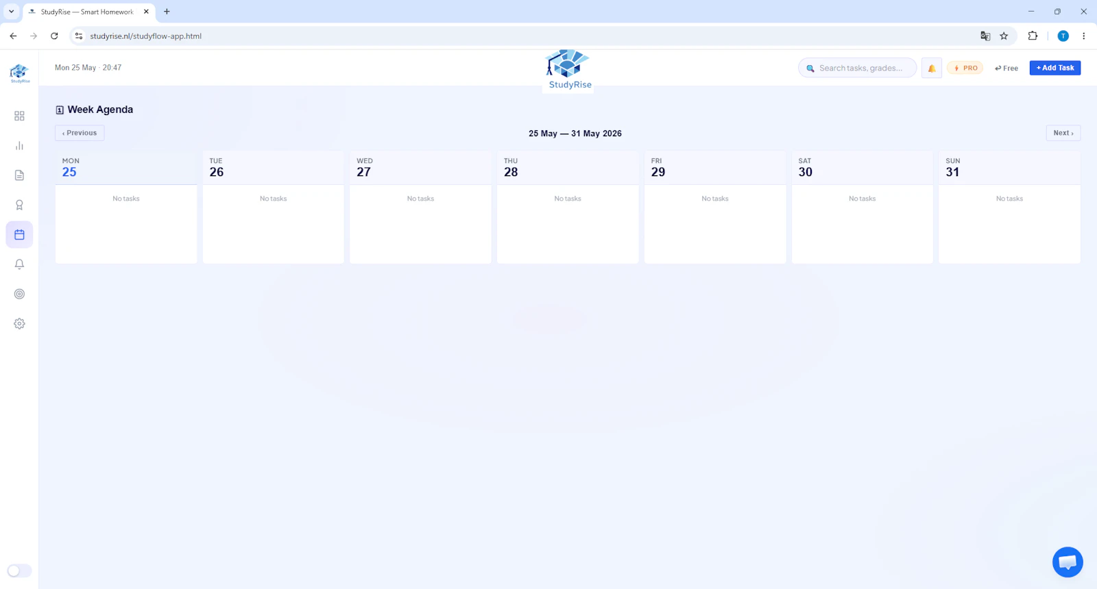 StudyRise launch screenshot 1