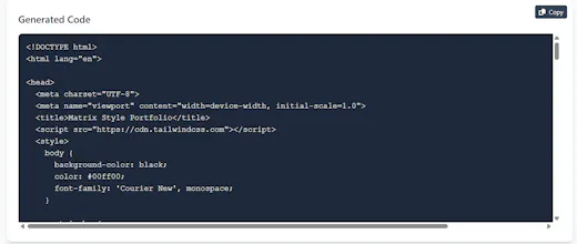 Free AI Website Generator gallery image