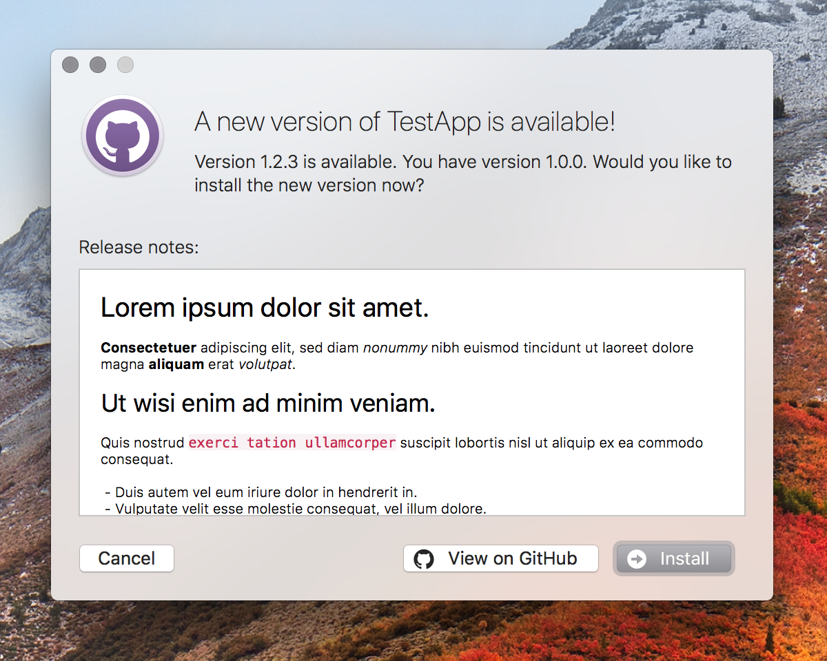 GitHubUpdates gallery image