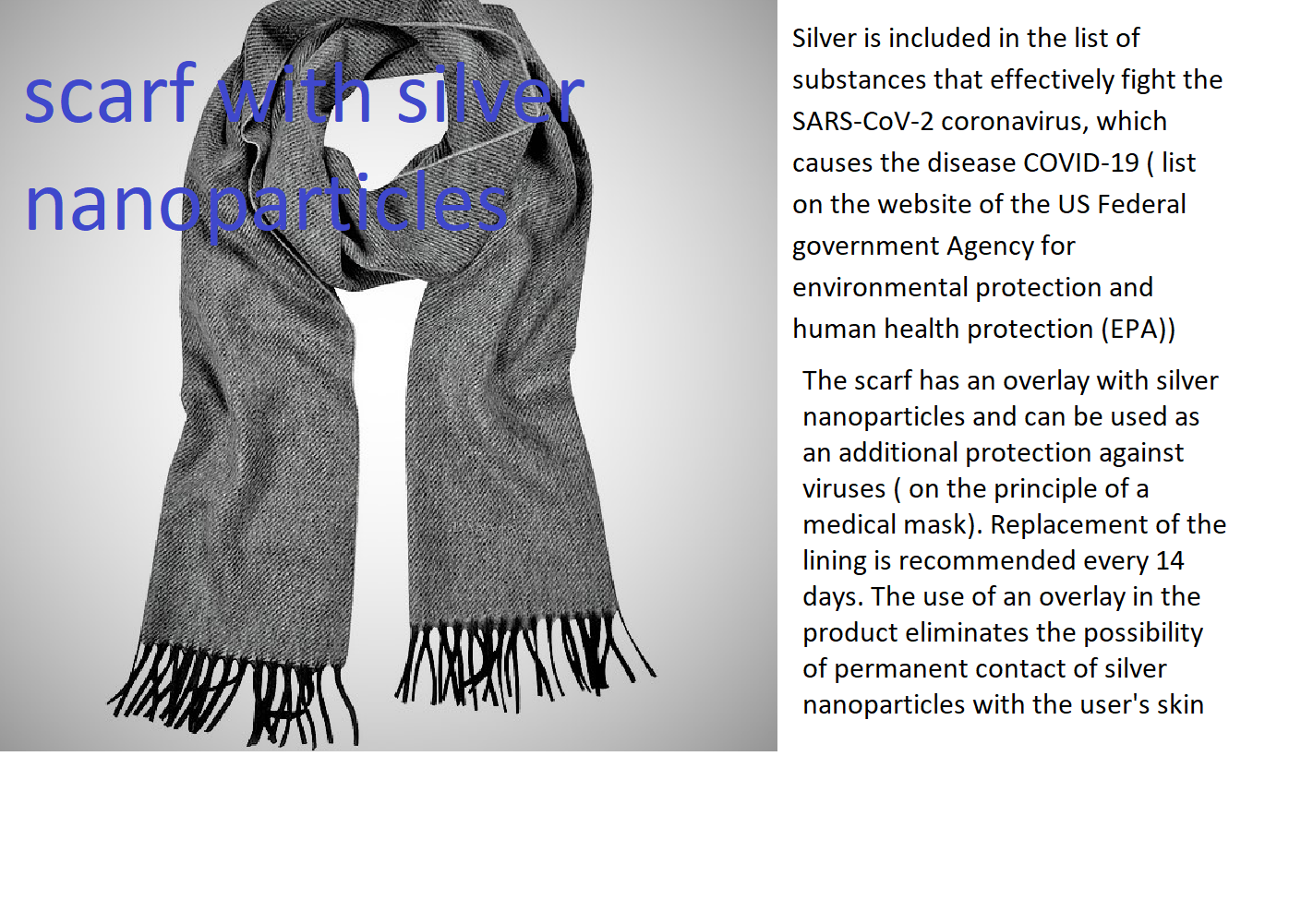 antiviral products using nanotechnology