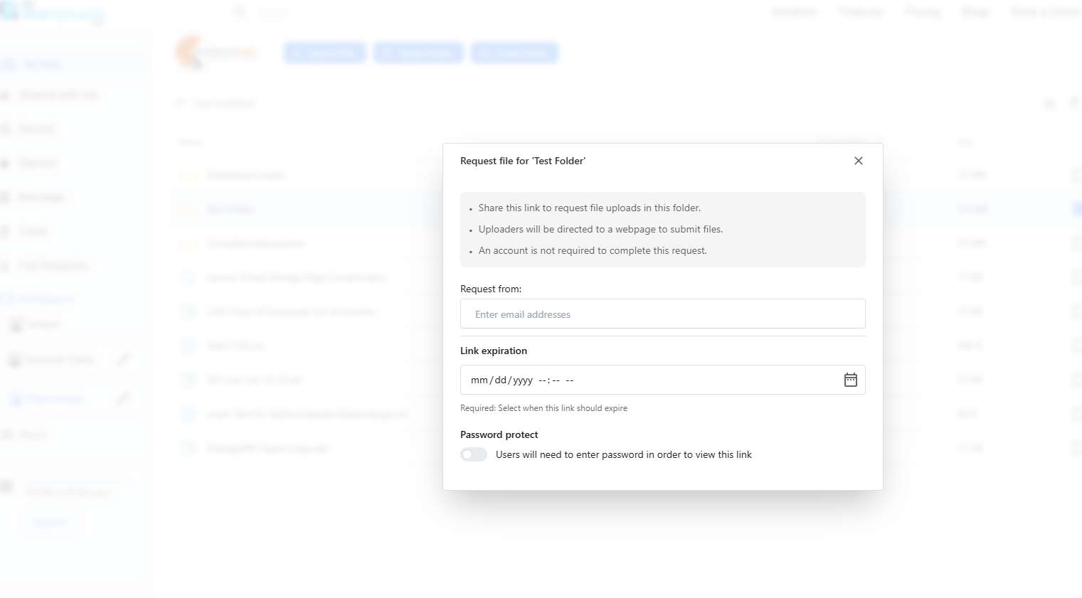 MyDocUploads - Screenshot 5 showing product features and functionality