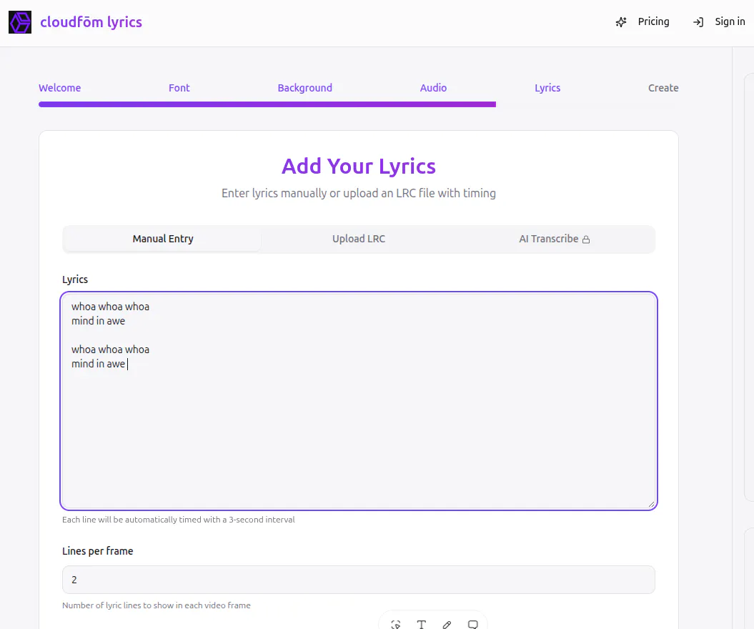 Cloudfom Lyrics gallery image
