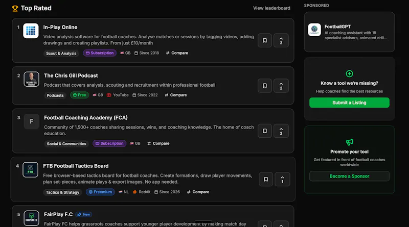 Football Coaching Directory screenshot 3