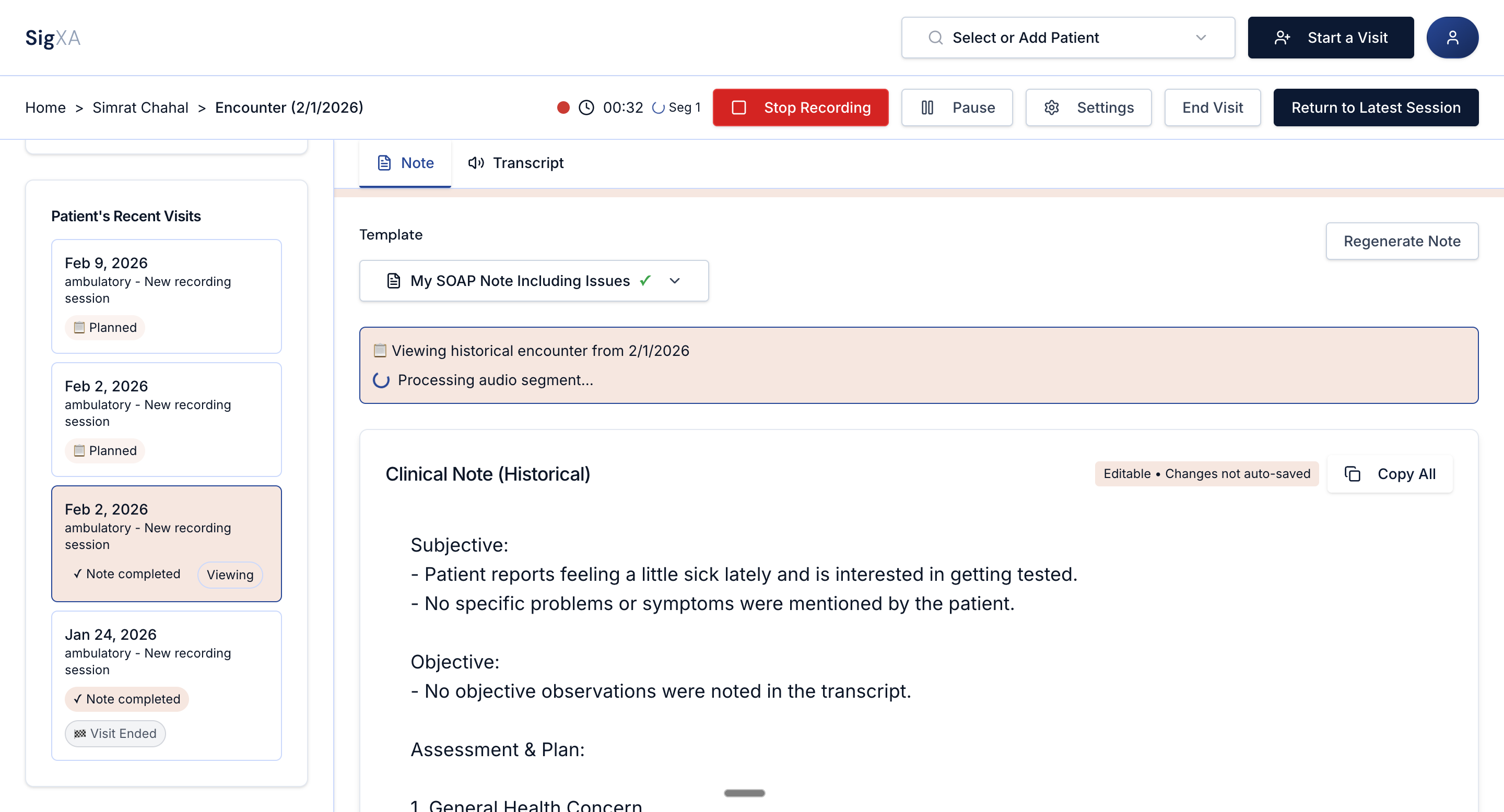 SigXA - Screenshot 4 showing product features and functionality
