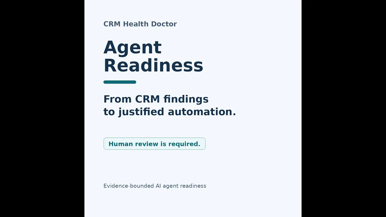 CRM Health Doctor — Agent Readiness gallery image
