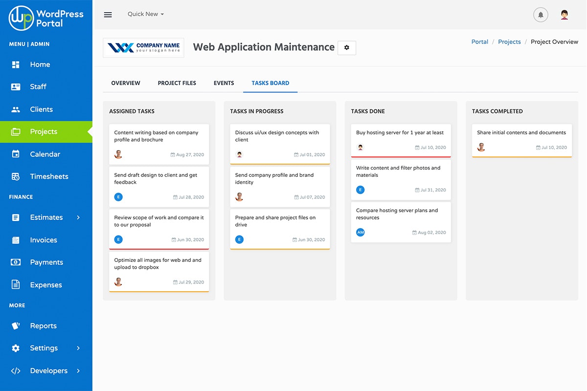 WordPress Portal gallery image