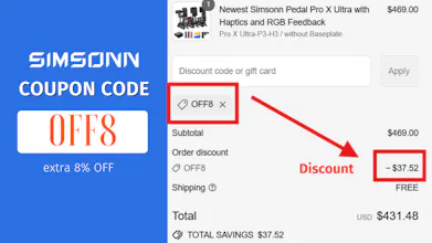 Simsonn Discount Code OFF8 / 8% OFF gallery image
