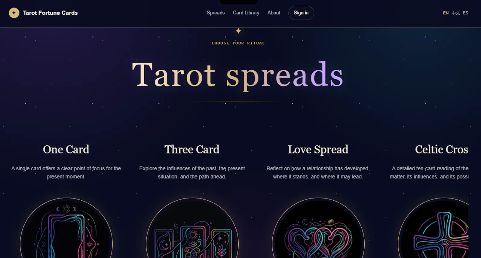 Tarot Fortune Cards screenshot 2
