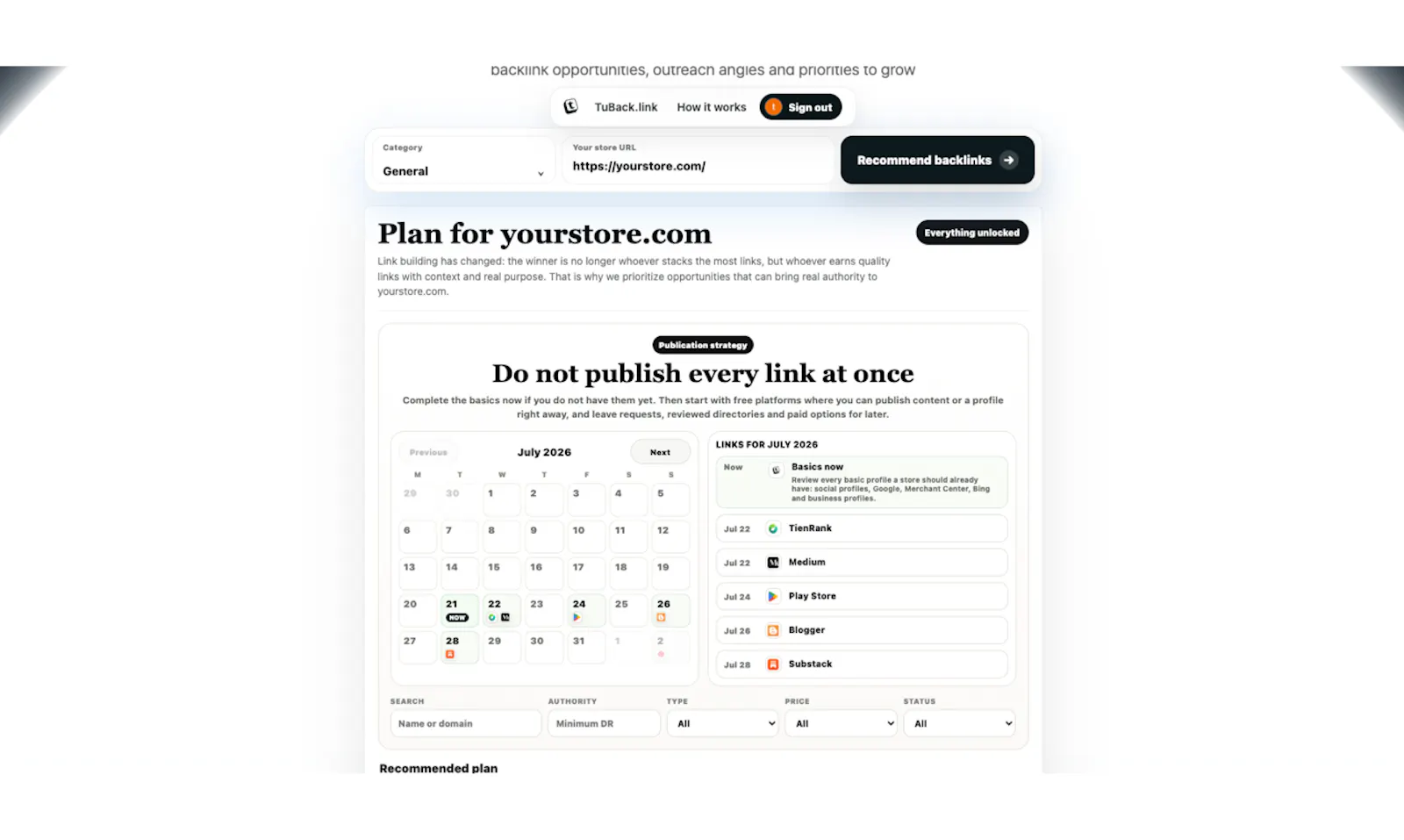 TuBack.link screenshot 4