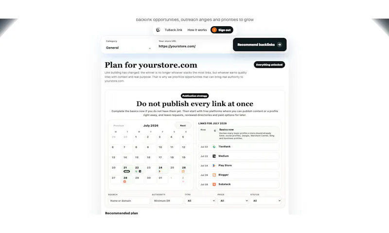 TuBack.link screenshot 4