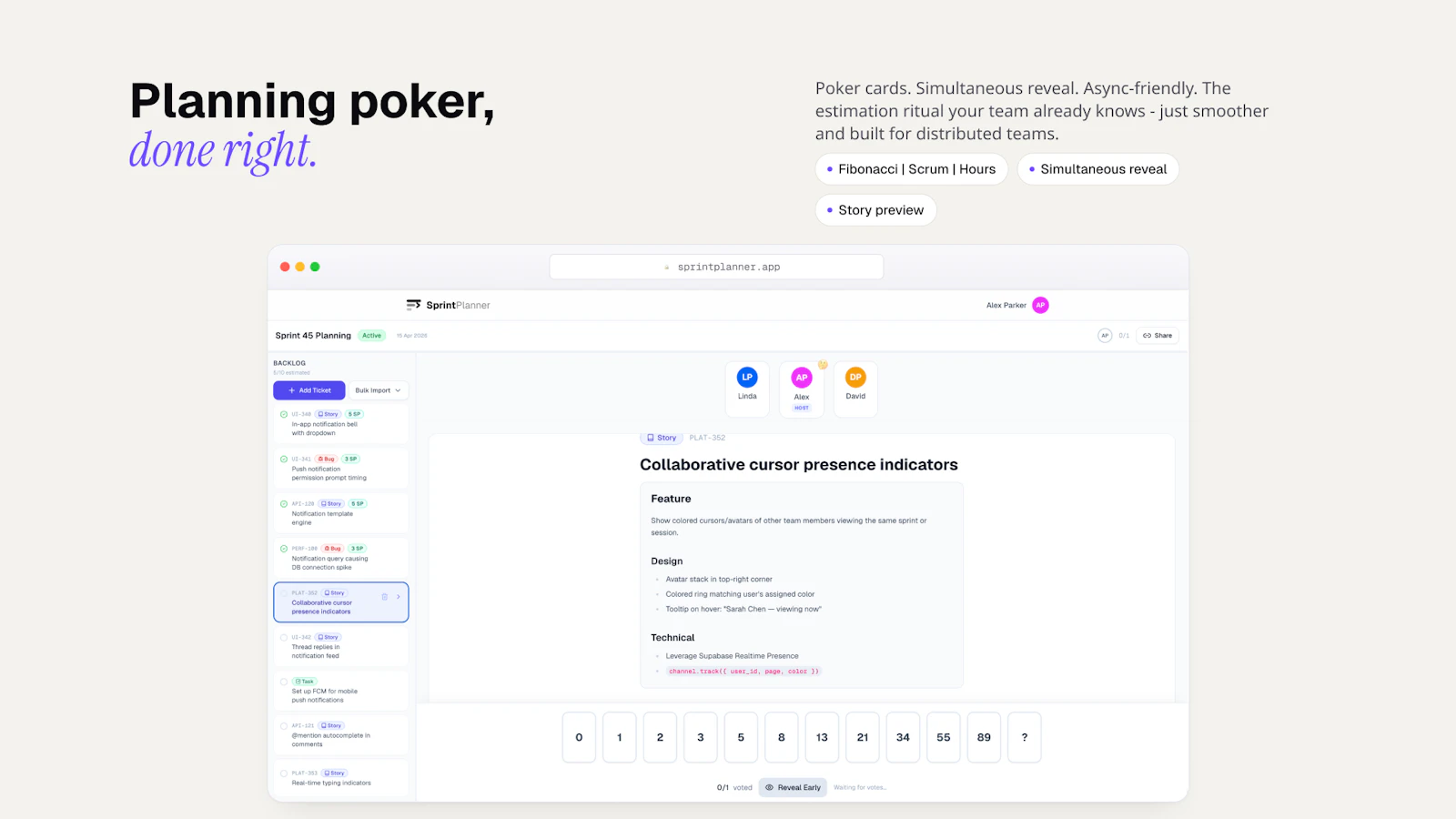 SprintPlanner screenshot 4