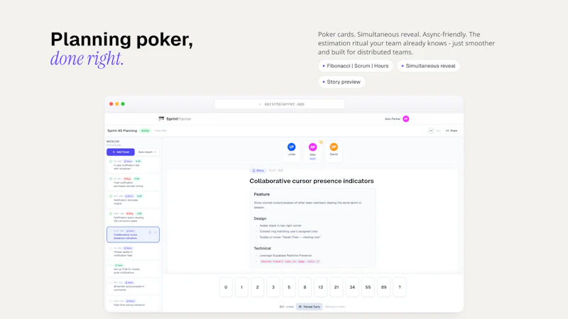 SprintPlanner screenshot 4