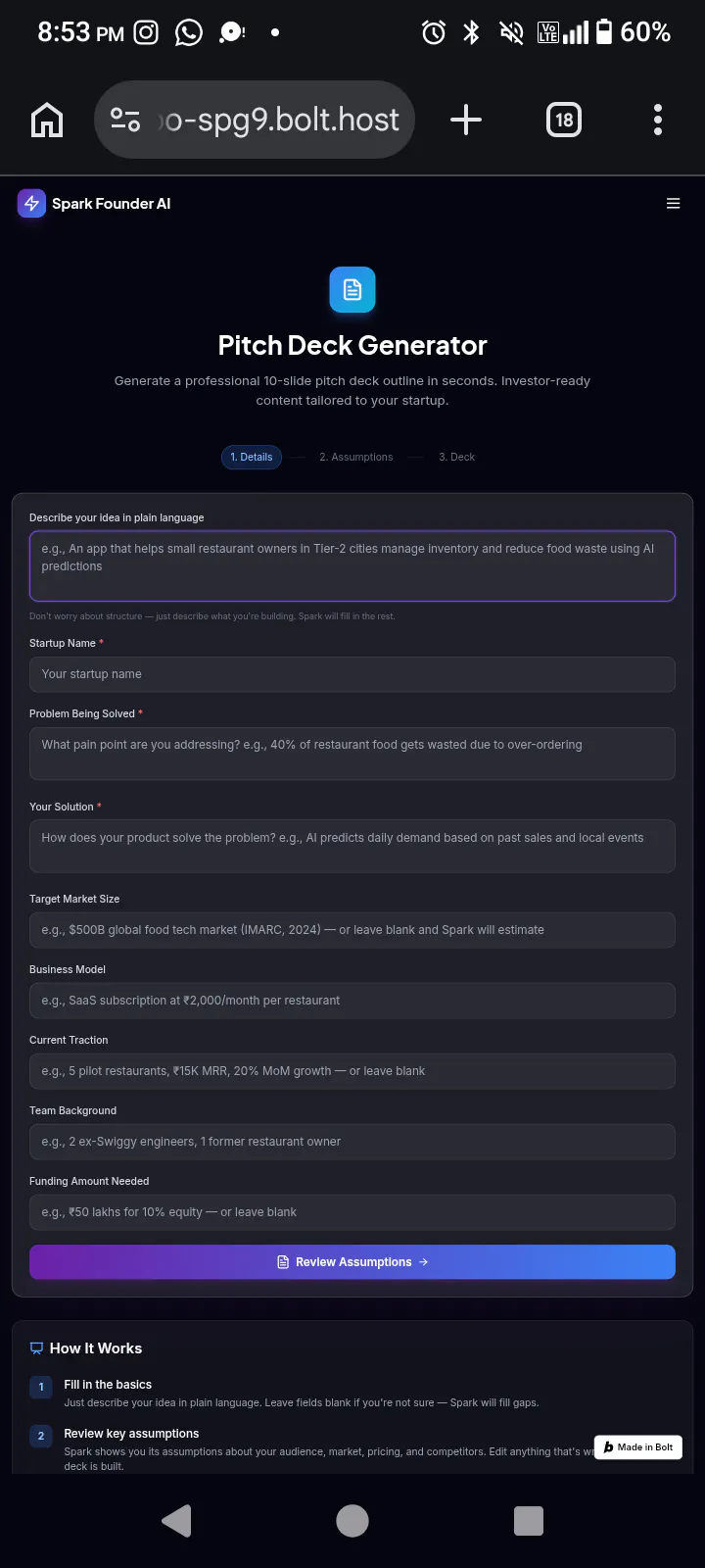 SPARK FOUNDER AI -YOUR CO FOUNDER  gallery image