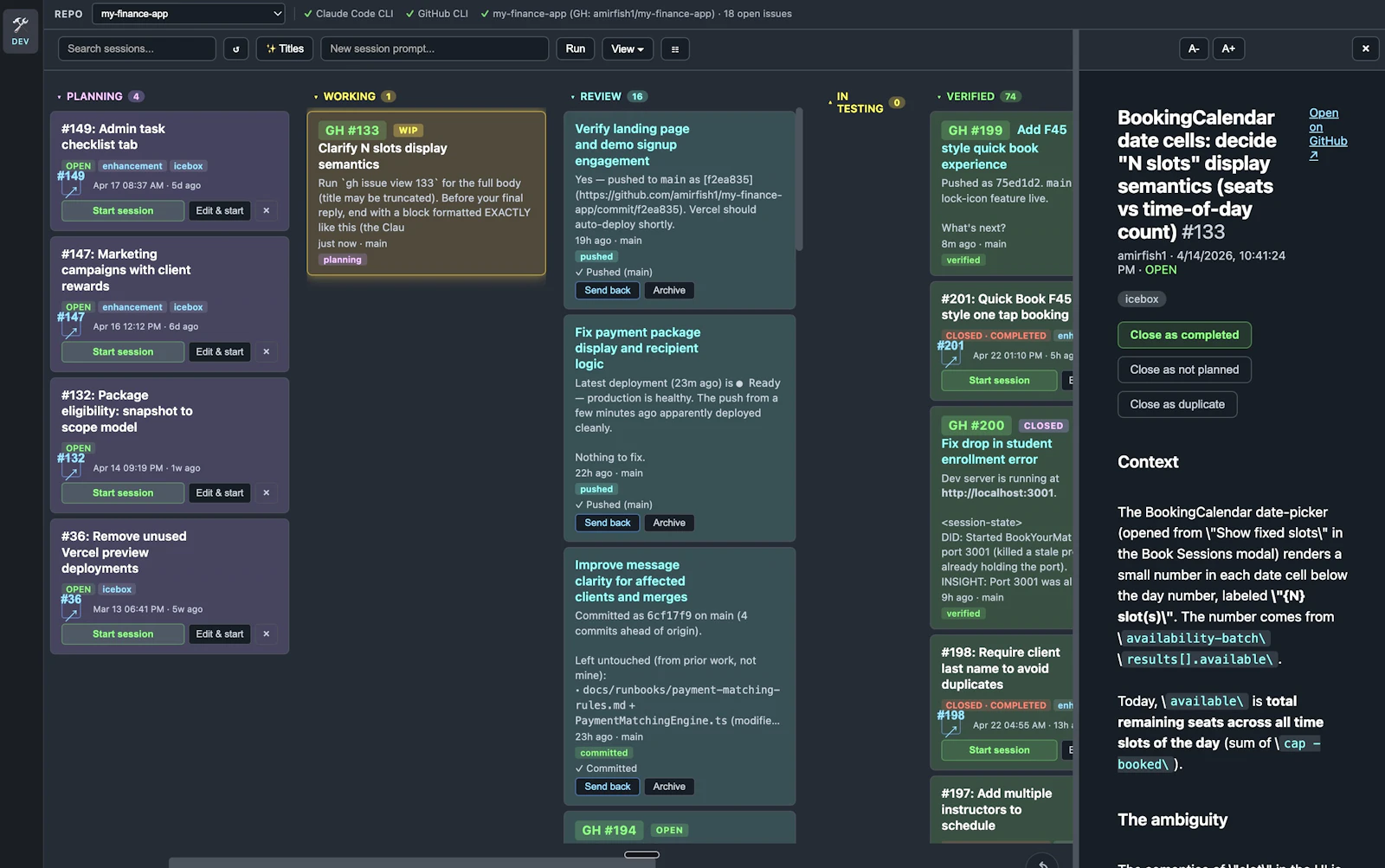 Command Center for Claude/Codex/Gemini screenshot 3