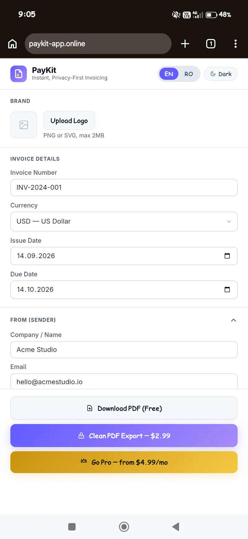 PayKit screenshot 1