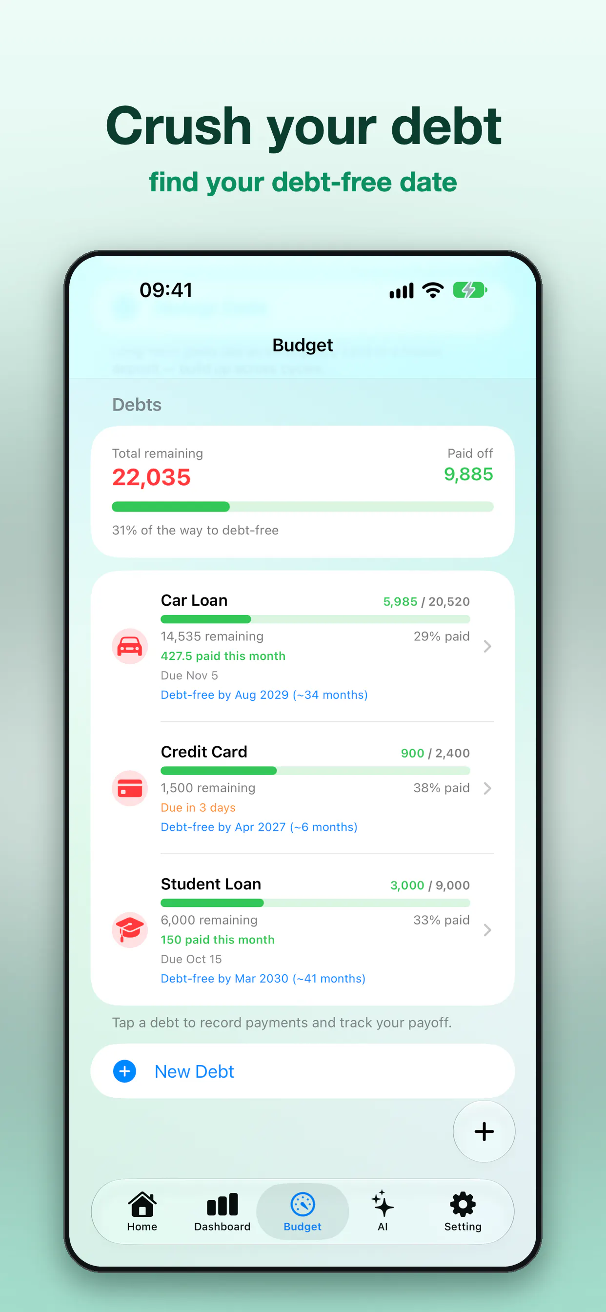 Savings — AI Expense Tracker gallery image