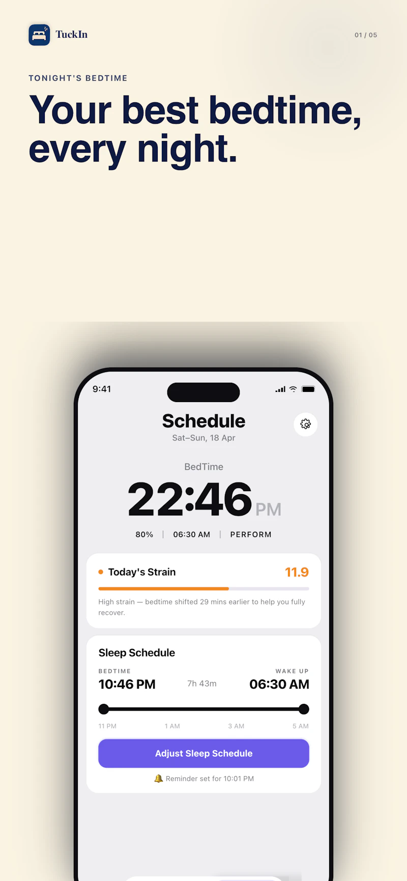 TuckIn screenshot 1